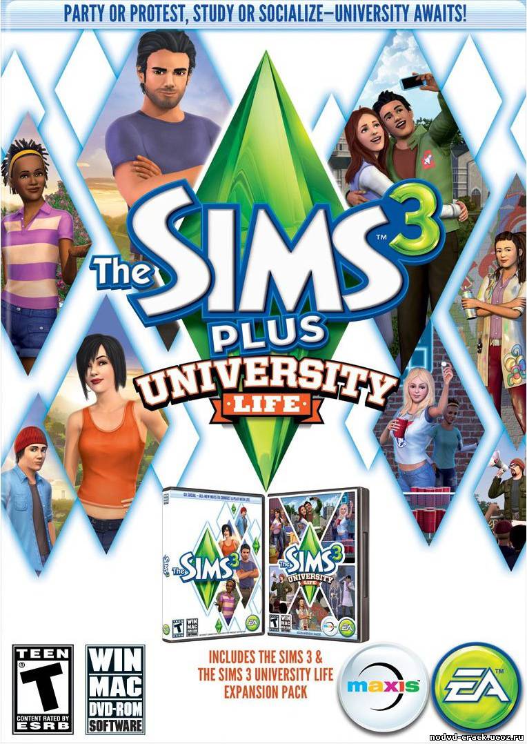 The Sims 3: University Life NoDVD + KeyGen [v1.0 EN/RU]